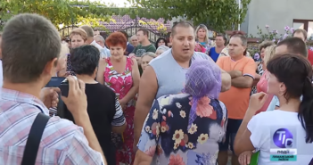Пикет сторонников Визирской громады