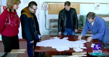 В Першотравневом создали необычную карту Украины
